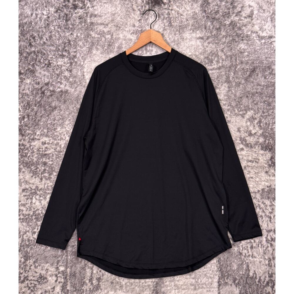 ASRV Silver Lite 2.0 Long Sleeve Shirt XL Mens Black Training Gym